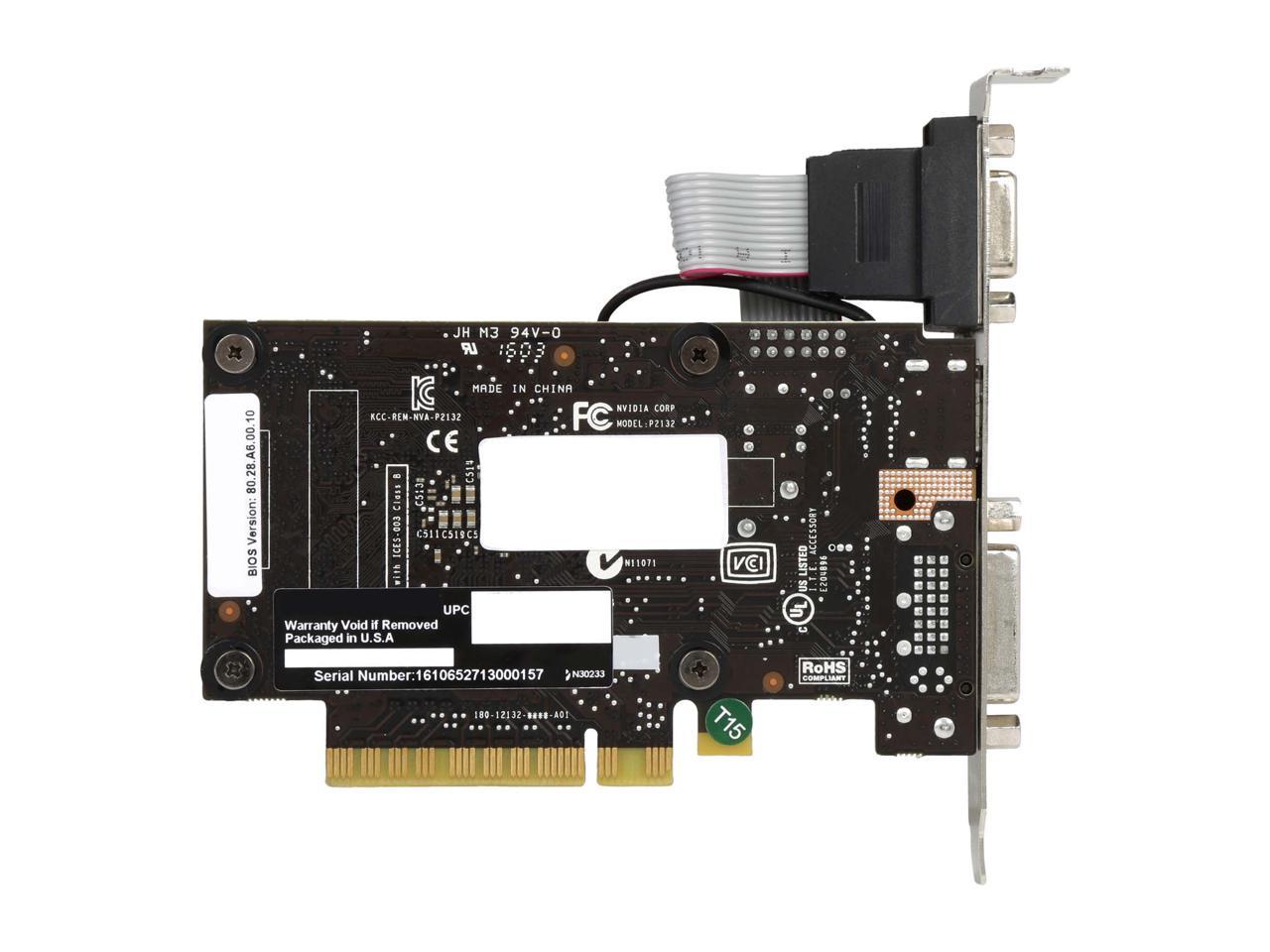 Refurbished: EVGA GT 710 2GB DDR3 64-bit Single Slot, Low Profile 02G ...