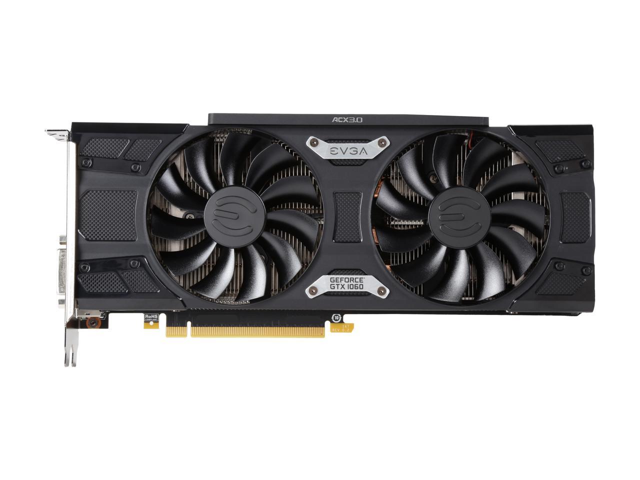 Refurbished: EVGA GeForce GTX 1060 06G-P4-6267-RX 6GB SSC GAMING ACX 3. ...