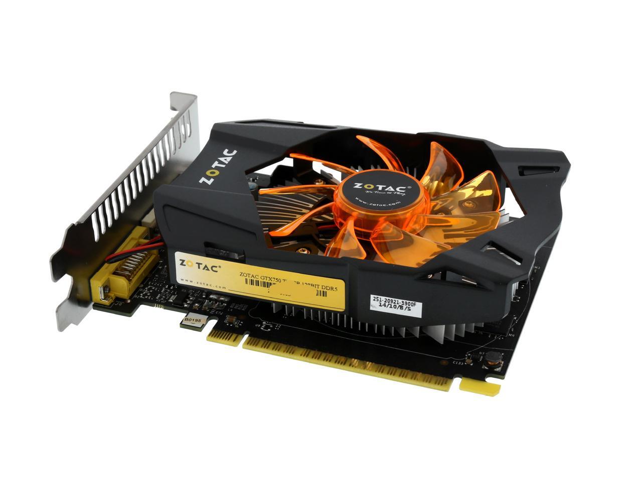 Zotac Geforce Gtx 750 Ti Video Card Zt 10m Newegg Com