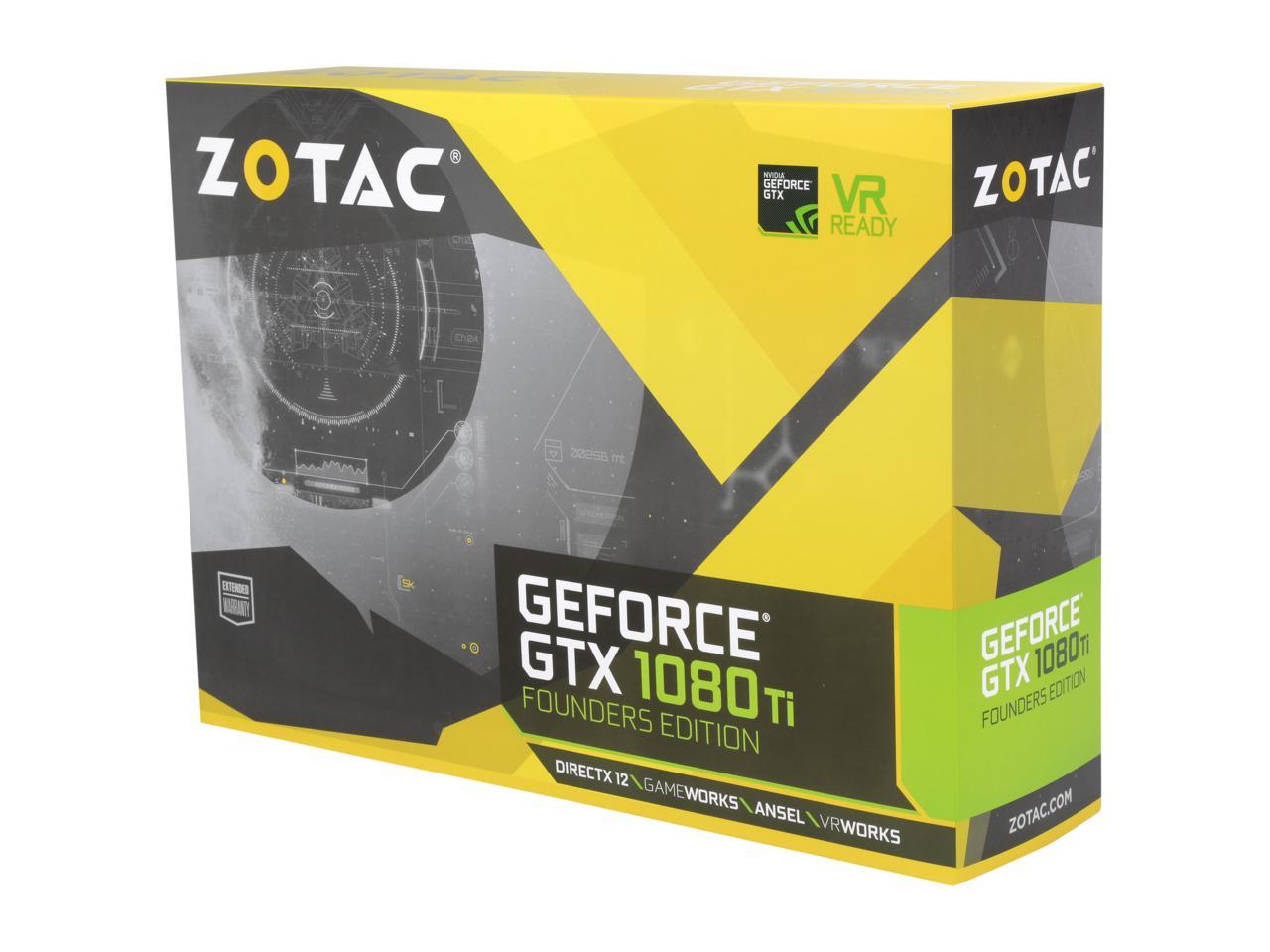 Zotac Geforce Gtx 1080 Ti Fe Directx 12 Zt P10810a 10p Video Cards Newegg Com