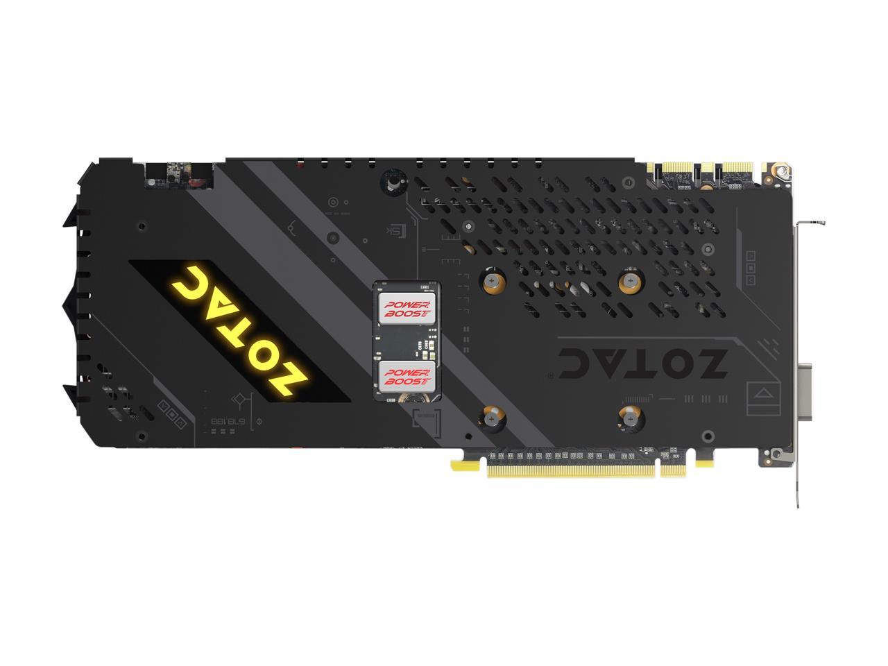 Zotac Geforce Gtx 1080 Ti Amp Extreme 11gb Gddr5x 352 Bit Gaming Graphics Card Vr Ready 16 2 Power Phase Freeze Fan Stop Icestorm Cooling Spectra Lighting Zt Pc 10p Newegg Com