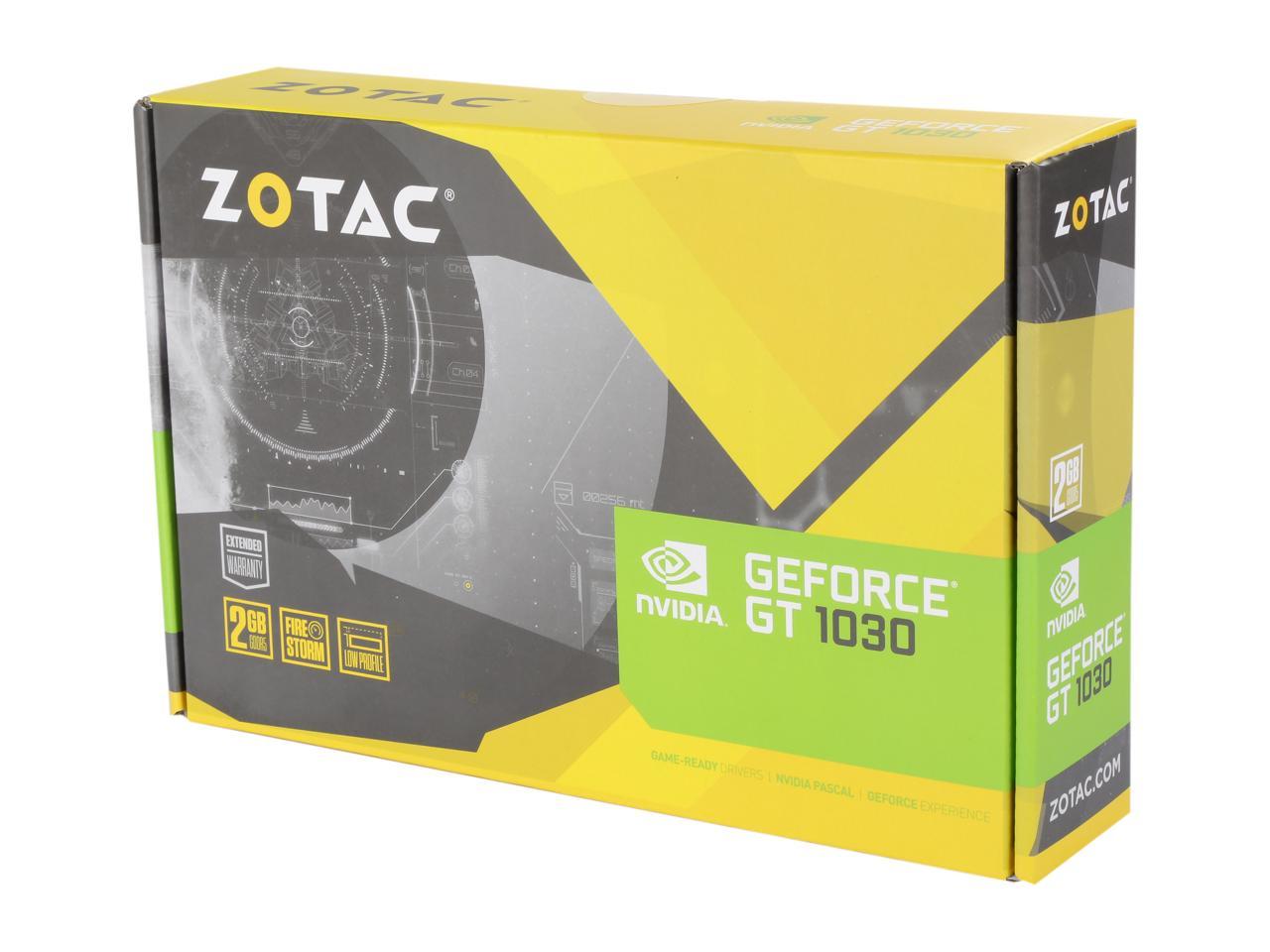 ZOTAC GeForce GT 1030 2GB GDDR5 64-bit PCIe 3.0 DirectX 12 