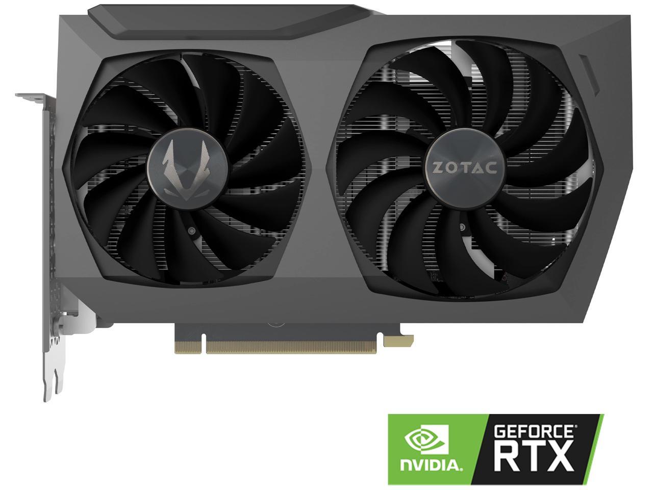 ZOTAC GAMING GeForce RTX 3070 Twin Edge OC 8GB GDDR6 256-bit 14 Gbps PCIE  4.0 Gaming Graphics Card, IceStorm 2.0 Advanced Cooling, White LED Logo 