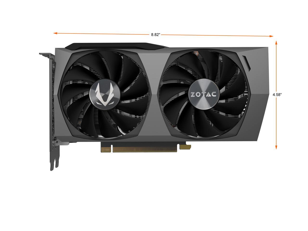 ZOTAC GAMING GeForce RTX 3060 Twin Edge OC 12GB GDDR6 192-bit 15 Gbps PCIE  4.0 Gaming Graphics Card, IceStorm 2.0 Cooling, Active Fan Control, FREEZE  