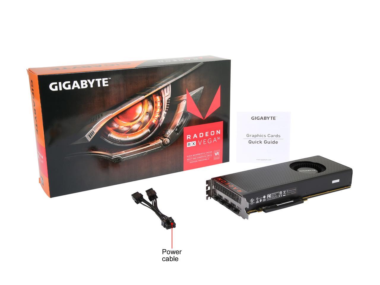 GIGABYTE Radeon RX Vega 56 Video Card GV-RXVEGA56-8GD-B - Newegg.com
