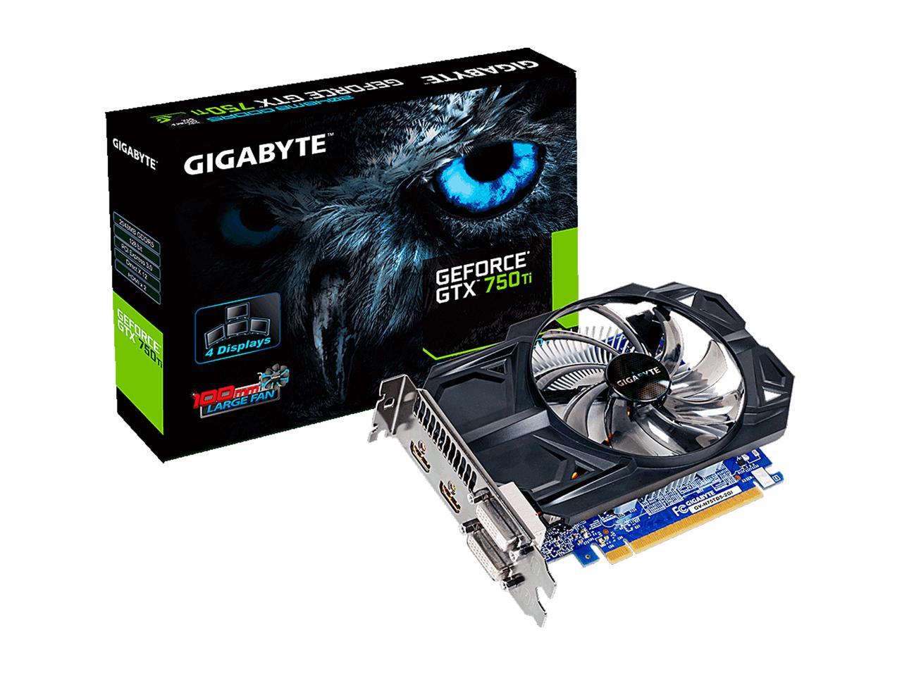 GIGABYTE GeForce GTX 750 Ti Video Card GV-N75TD5-2GI - Newegg.com