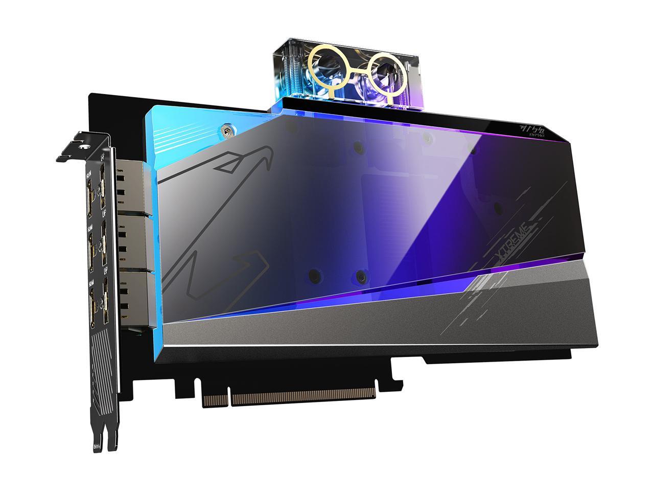 GIGABYTE AORUS GeForce RTX 3080 XTREME WATERFORCE WB 10G Graphics Card