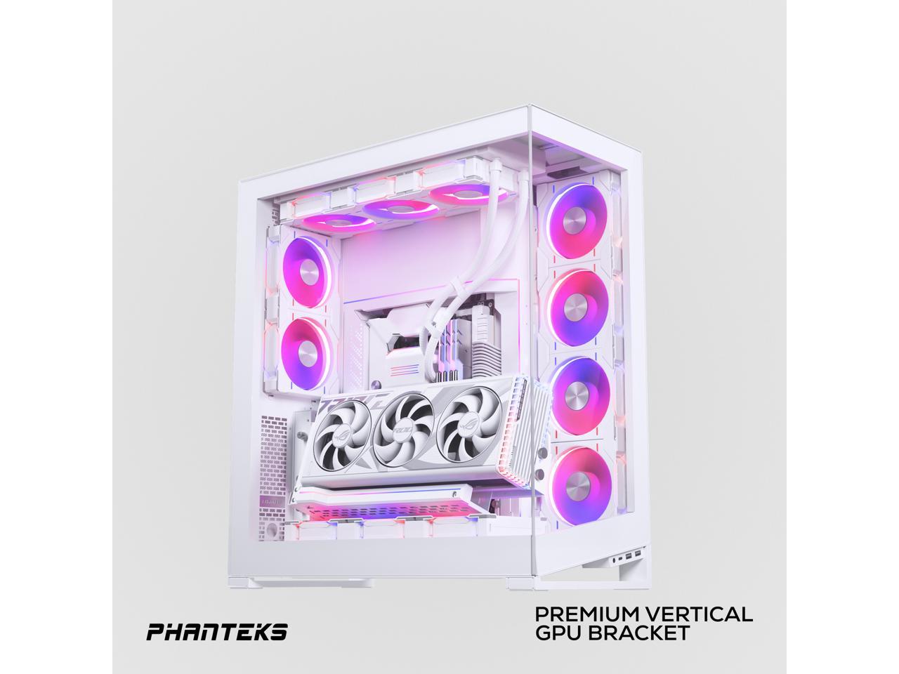 Phanteks Premium GEN4 Vertical GPU Bracket, DRGB Lighting, Adjustable ...