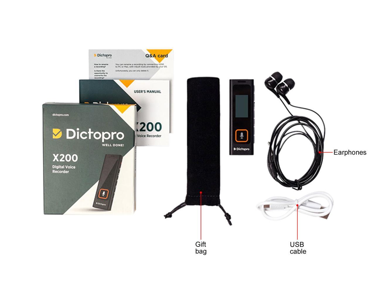 Tiny Digital Voice Activated Recorder By Dictopro HQ Recording From
