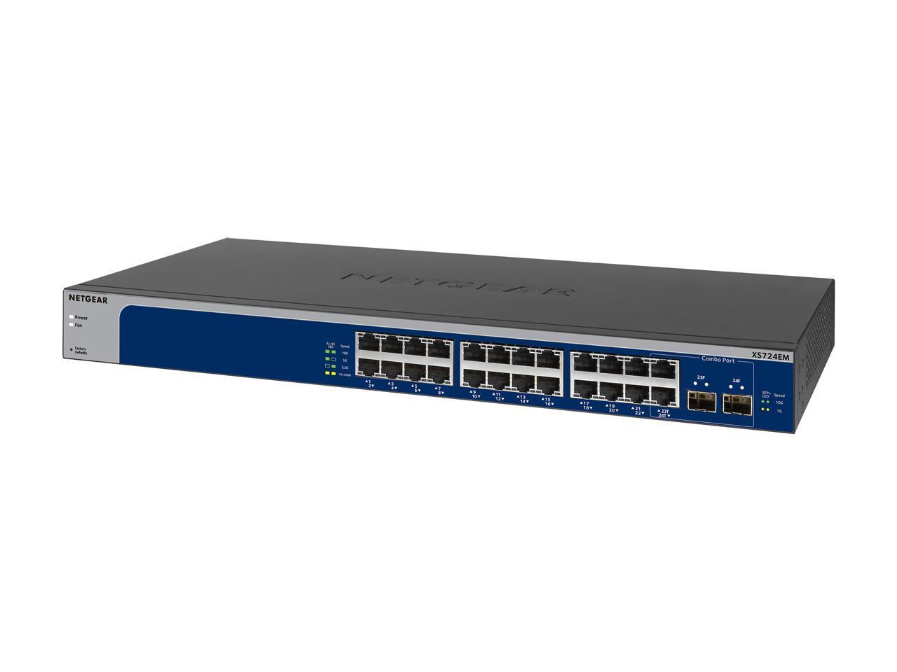 Netgear 24-Port 10-Gigabit/Multi-Gigabit Ethernet Switch - Newegg.ca