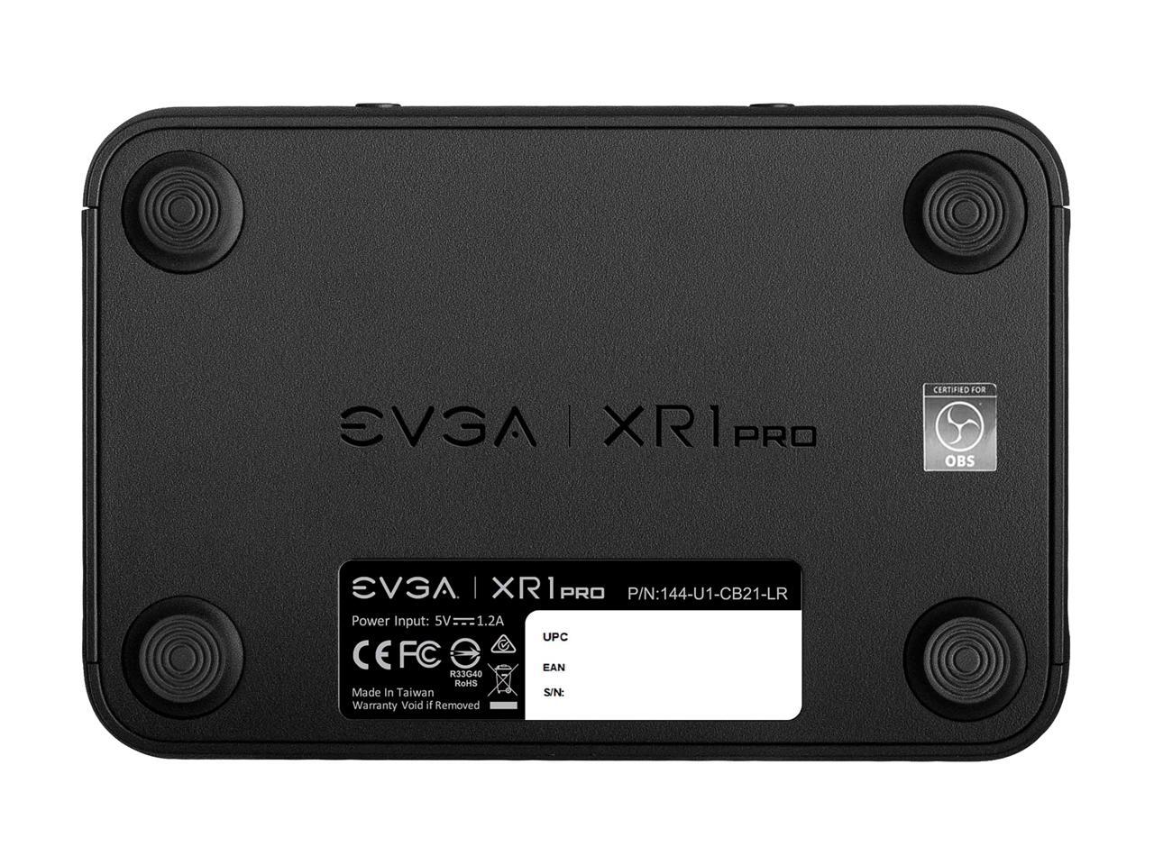EVGA XR1 Pro Capture Card, 1440p/4K HDR Capture/Pass Through, Certified