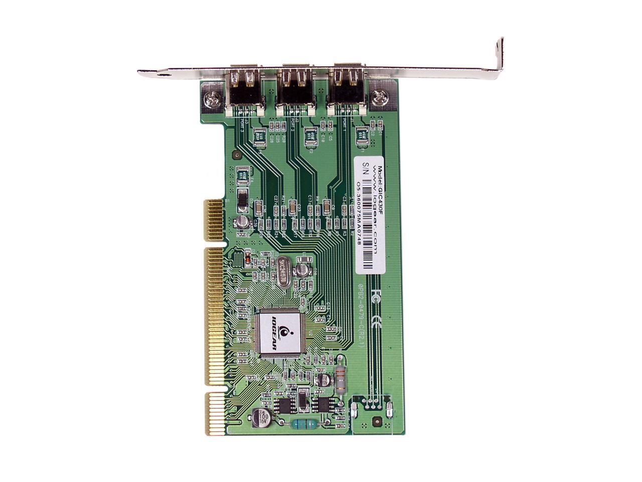 IOGEAR 3Port FireWire PCI Card Model GIC430F