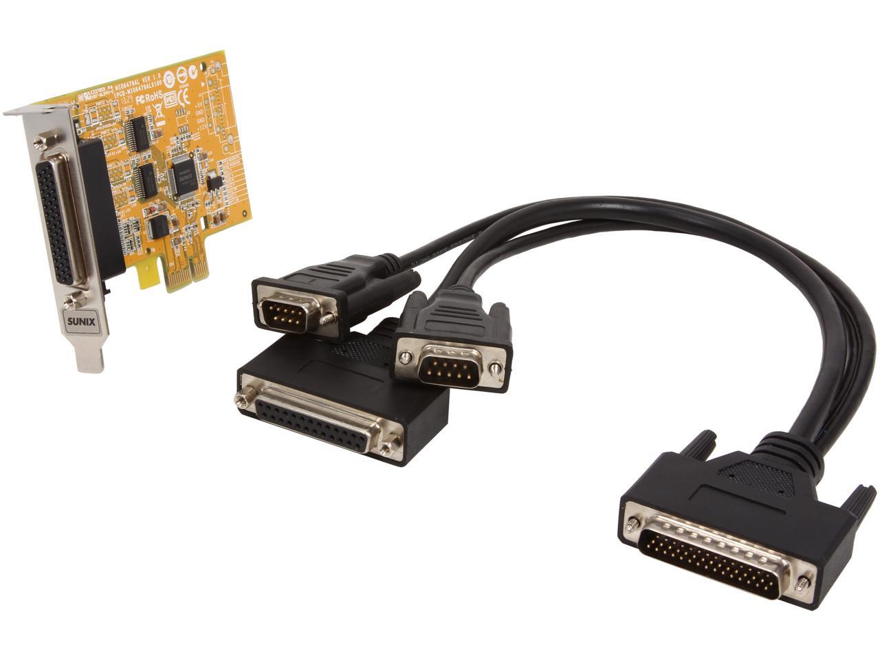 SUNIX 2port RS232 & 1port Parallel PCI Express Low Profile MultiI/O