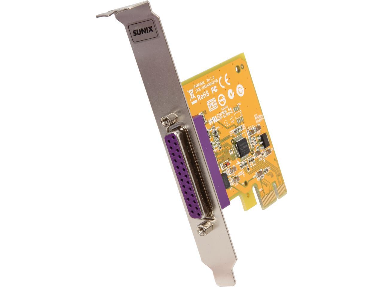 SUNIX 1port IEEE1284 Parallel PCI Express Board Model PAR6408A+L