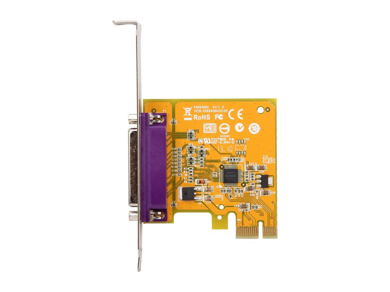 SUNIX 1port IEEE1284 Parallel PCI Express Board Model PAR6408A+L