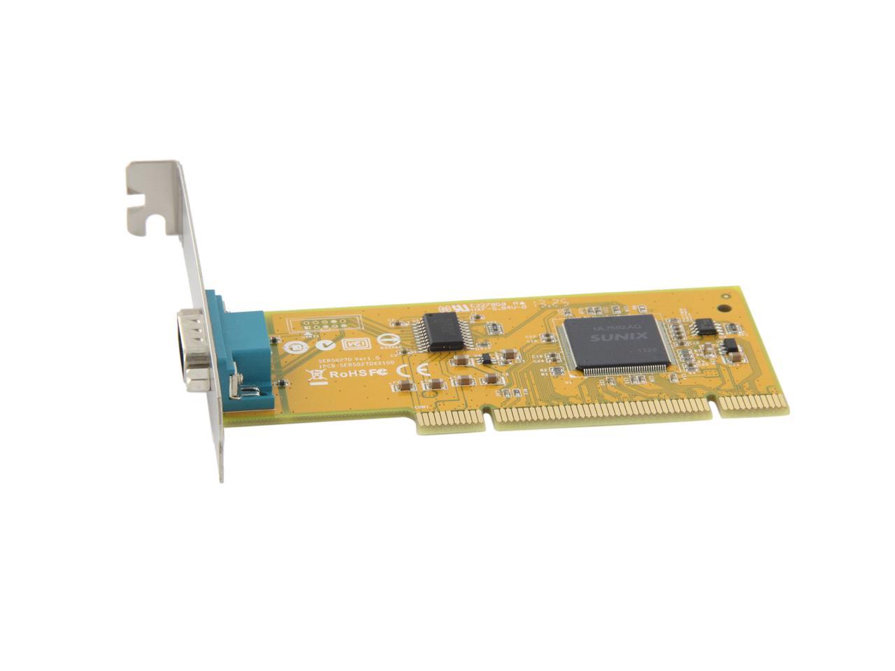 SUNIX 1port RS232 Universal PCI Serial Remap Board Model SER5027D+L