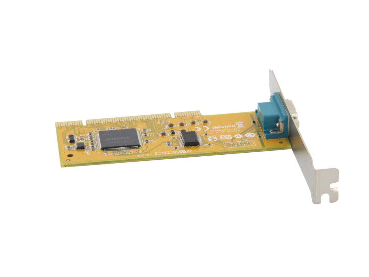 SUNIX 1port RS232 Universal PCI Serial Remap Board Model SER5027D+L