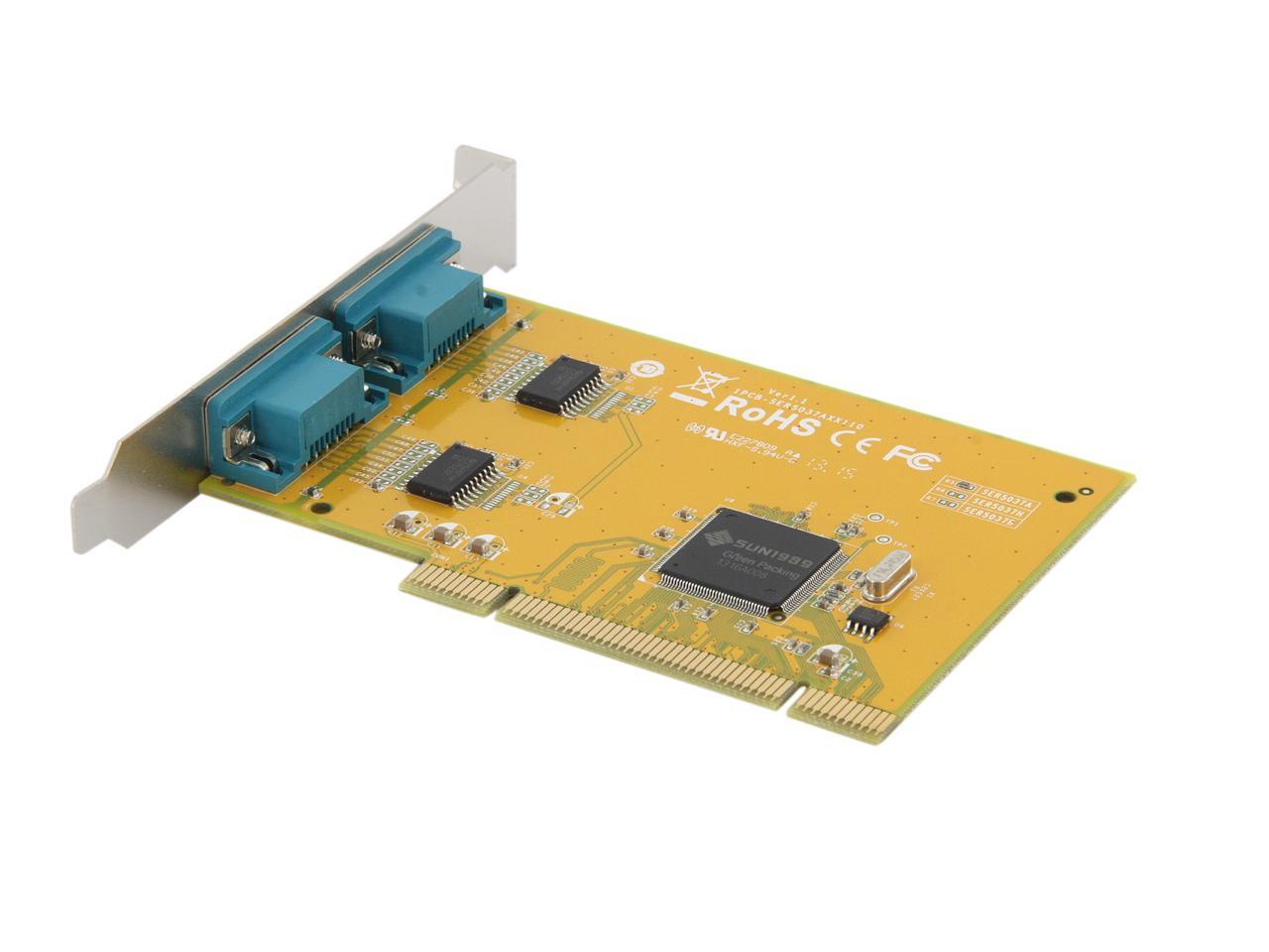 SUNIX 2port RS232 Universal PCI Serial Board Model SER5037A