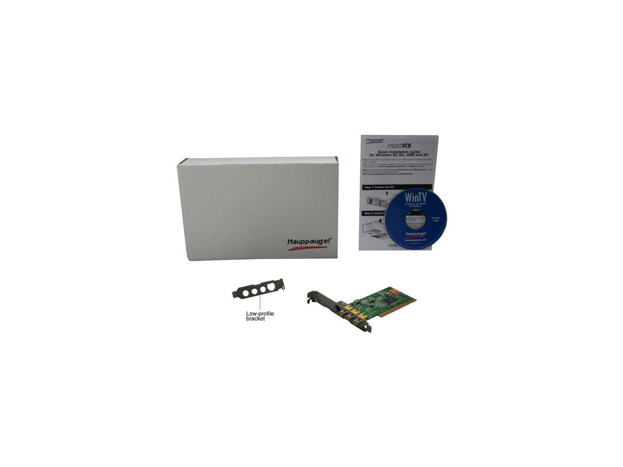 Hauppauge ImpactVCB Video Capture Card RCA connectors plus one SVideo