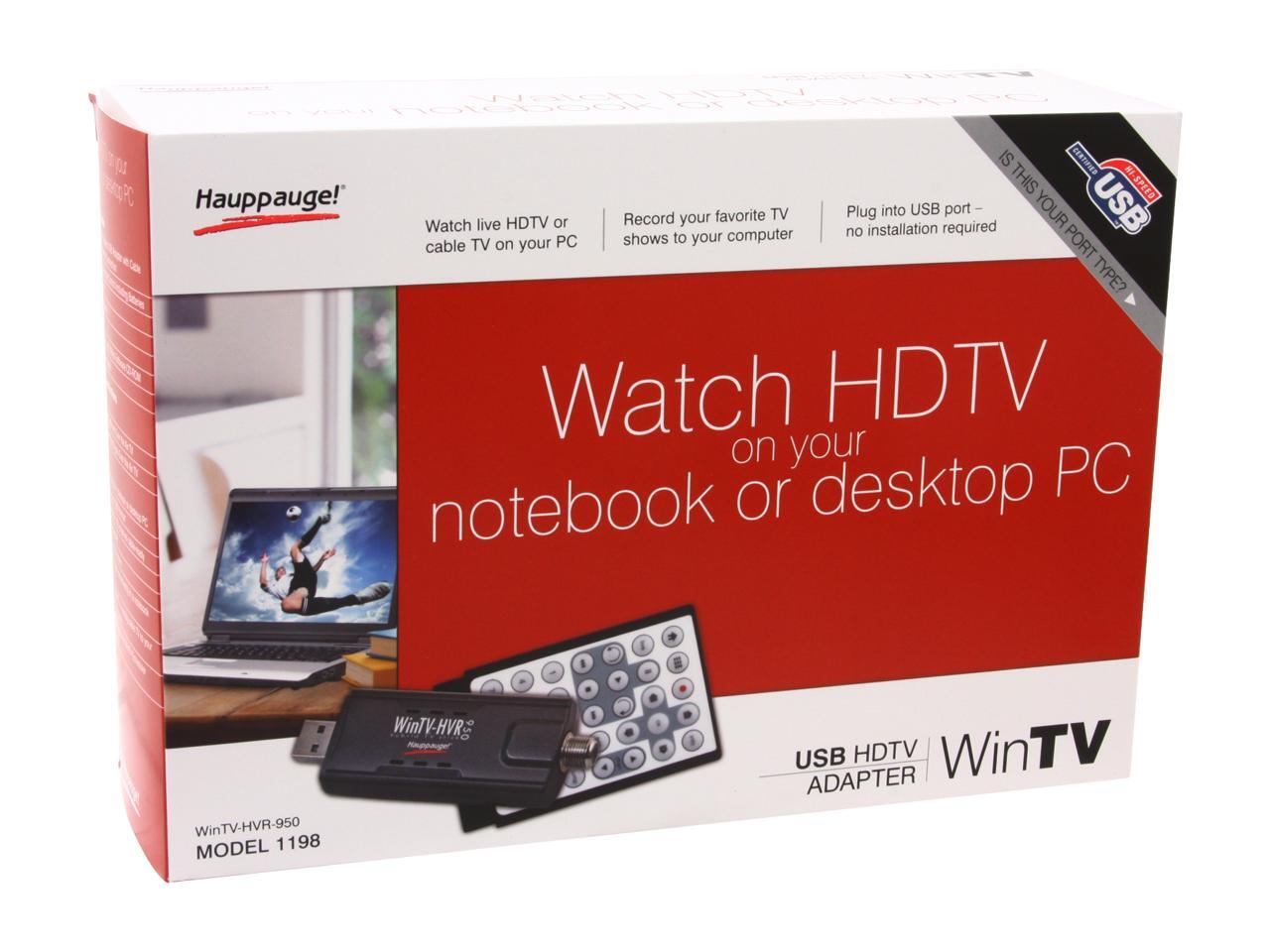 Hauppauge 1198 WinTV-HVR-950 w/Remote ATSC/NTSC USB TV Stick - Newegg.com