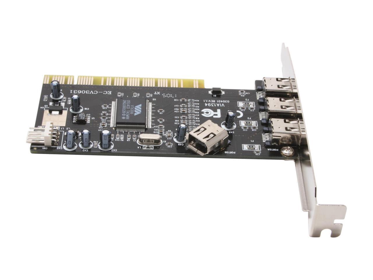 SABRENT Firewire PCI Host Controller Card Model SBTVT6306