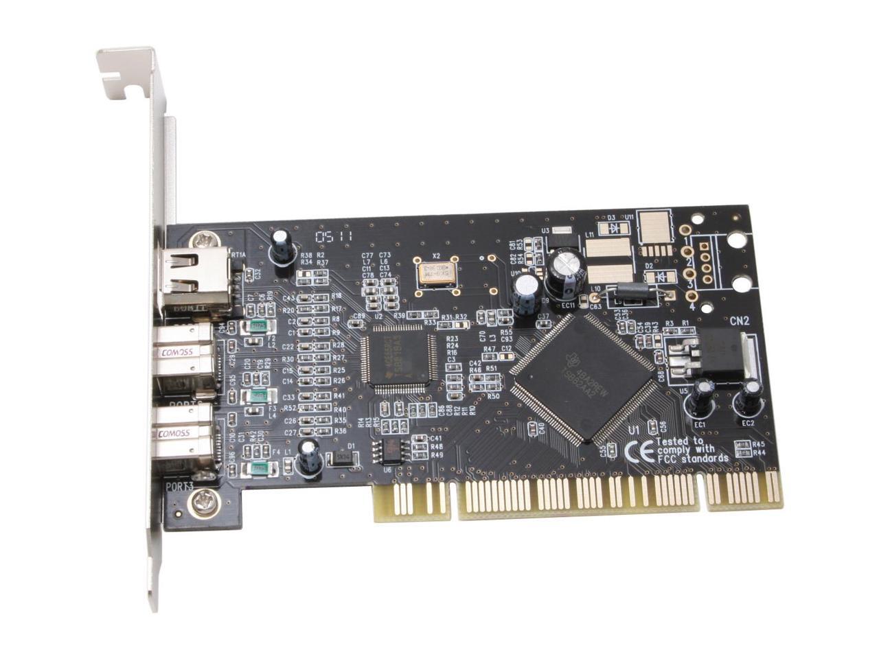 SYBA PCI 32bit Firewire 1394b Controller Card Model SDFWB32B