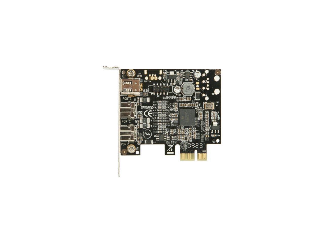 SYBA Low Profile PCIExpress 1394B/A Firewire Card Model SDPEX30009