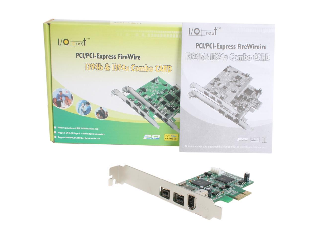 SYBA 2 Port 1394B + 1 Port 1394A PCIExpress Card Model SYPEX30011