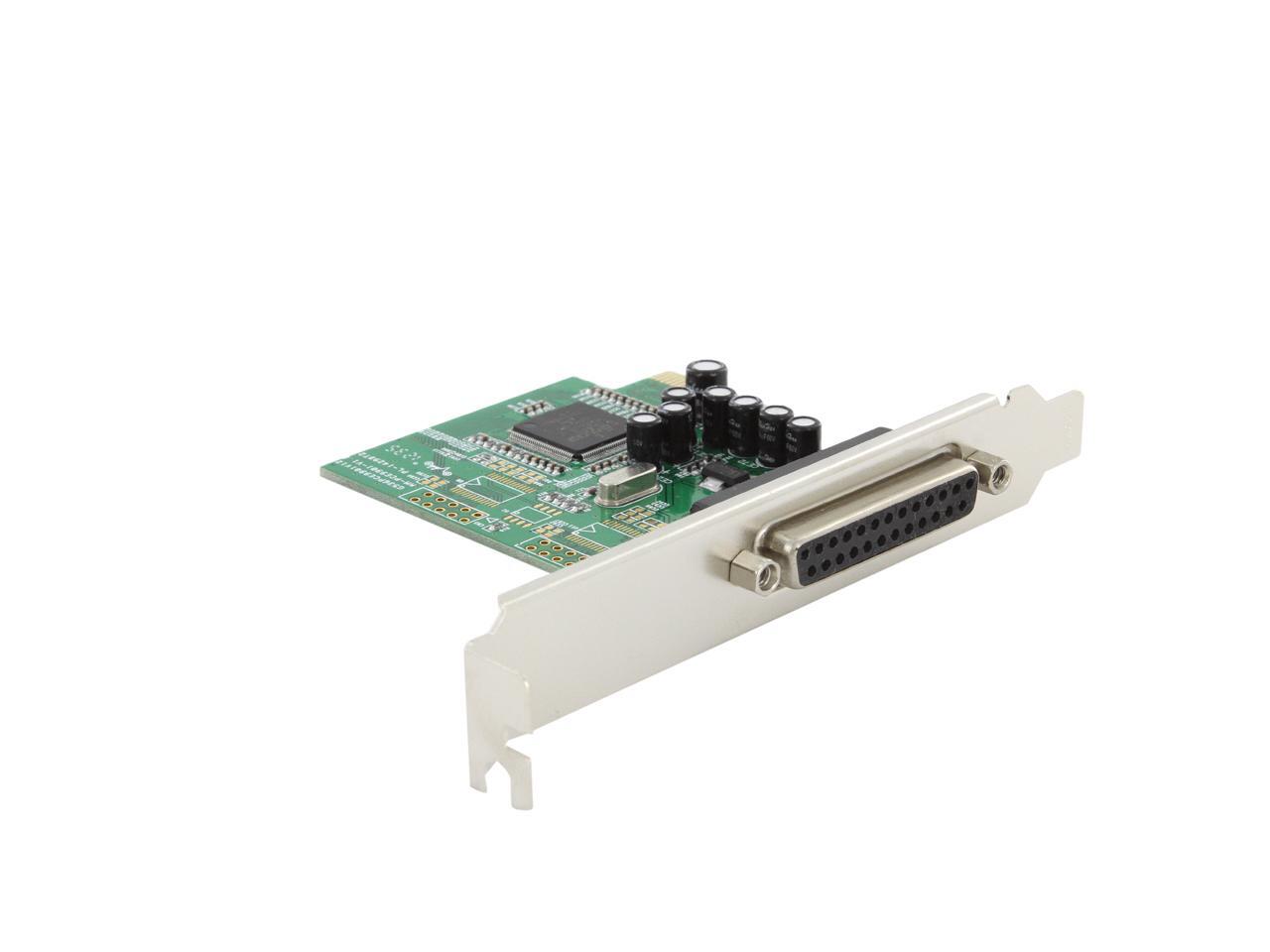 SYBA 1port Parallel (Printer, LPT1, DB25) PCIe Controller Card with DOS Driver Model SY