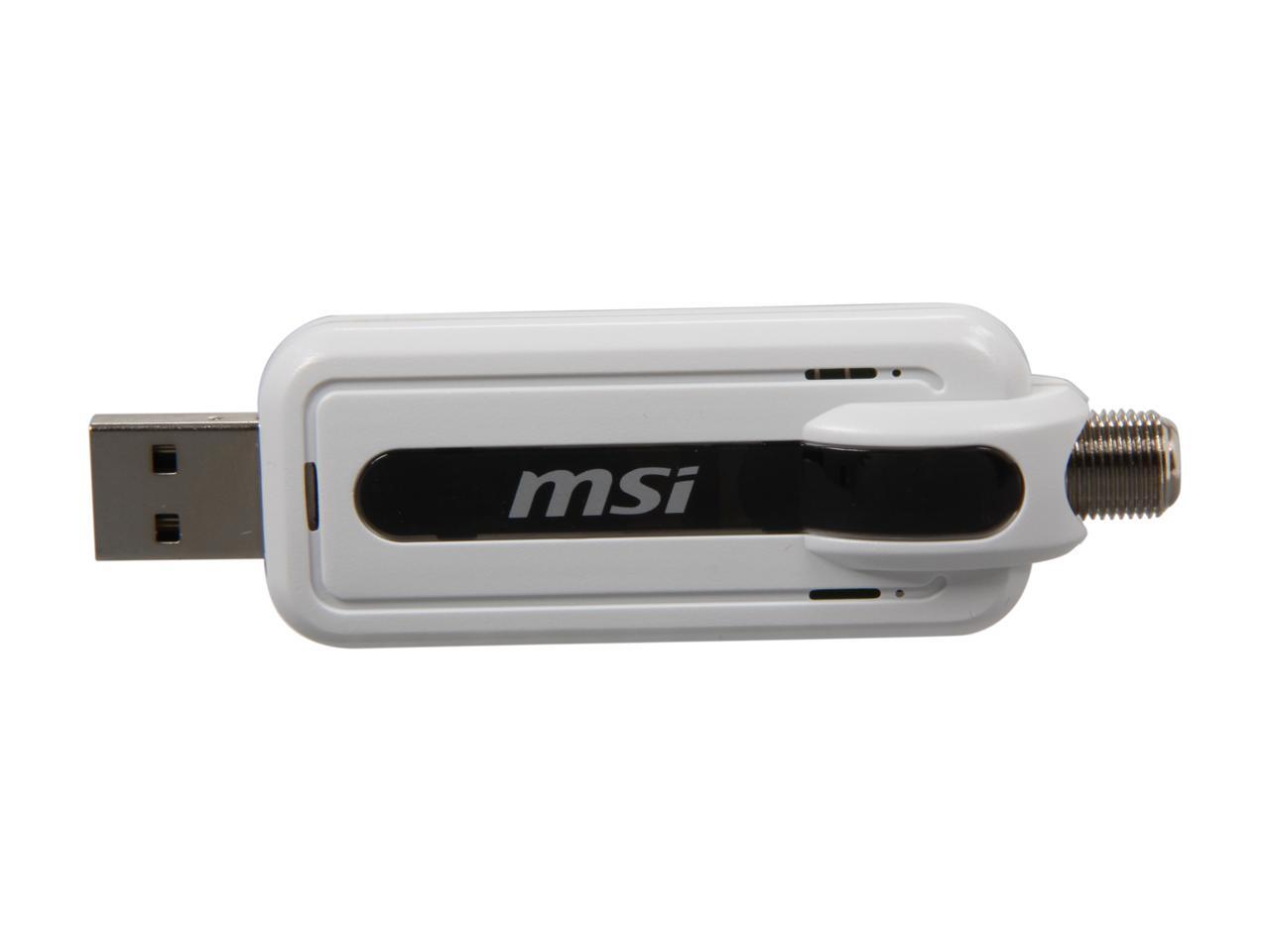 MSI DigiVOX ATSC (WHITE) USB TV Tuner Stick Watch and Record HDTV on