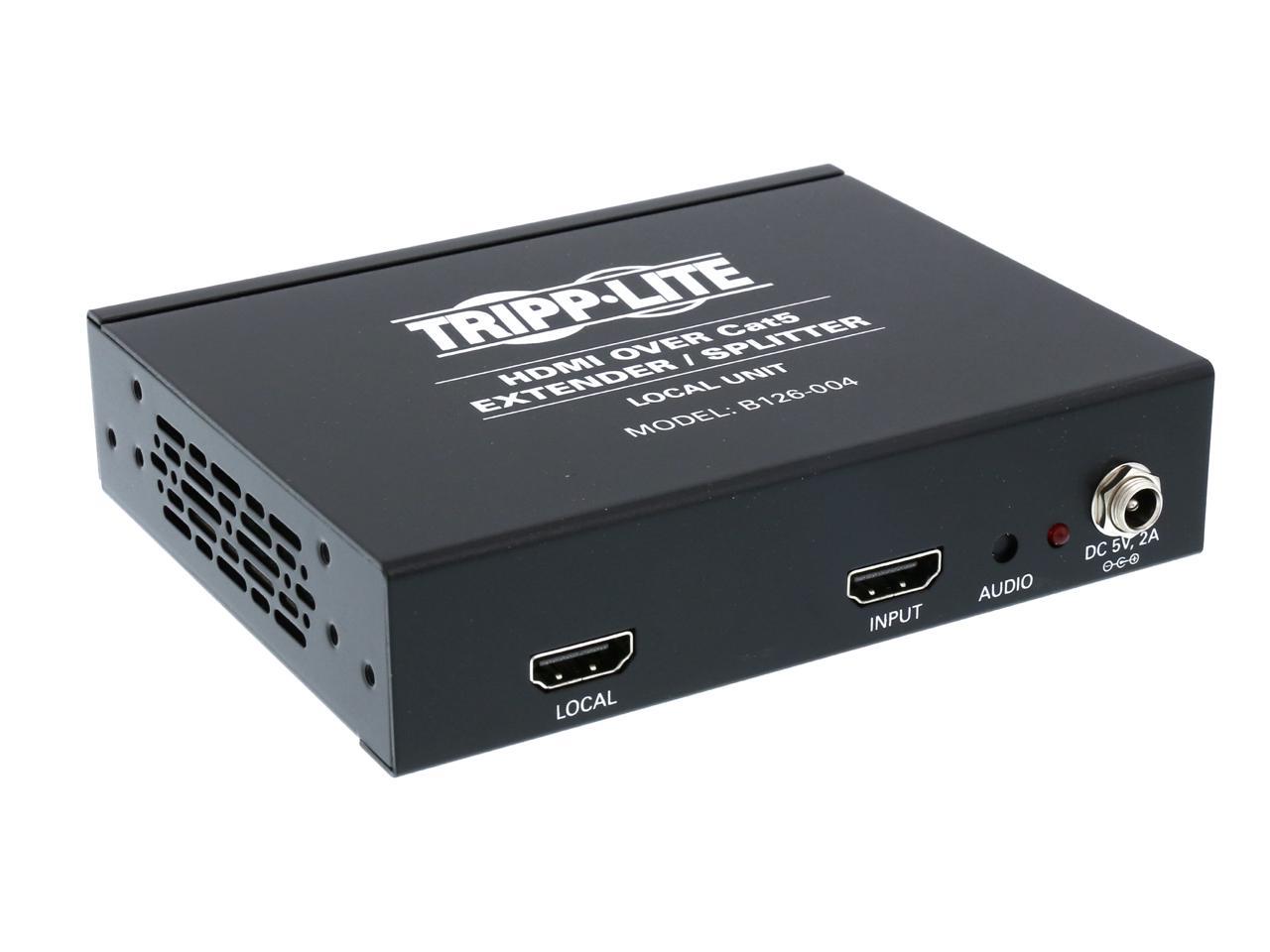 Tripp Lite 4-Port HDMI over Cat5/Cat6 Extender/Splitter, Box-Style  Transmitter for Video and Audio, 1080p @60Hz up to 150-ft., TAA