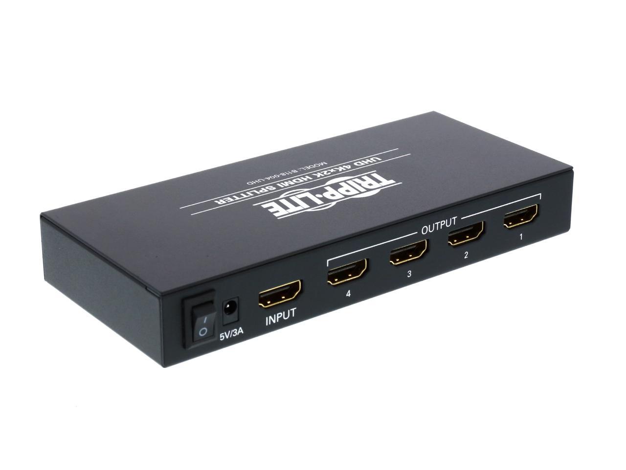 Tripp Lite 4-Port 4K HDMI Splitter for Ultra-HD (4K x 2K) Video and ...