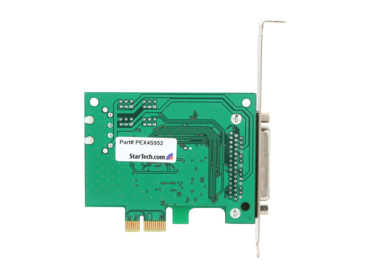 4 Port Native PCI Express RS232 Serial Adapter Card with 16950 UART Model PEX4S952