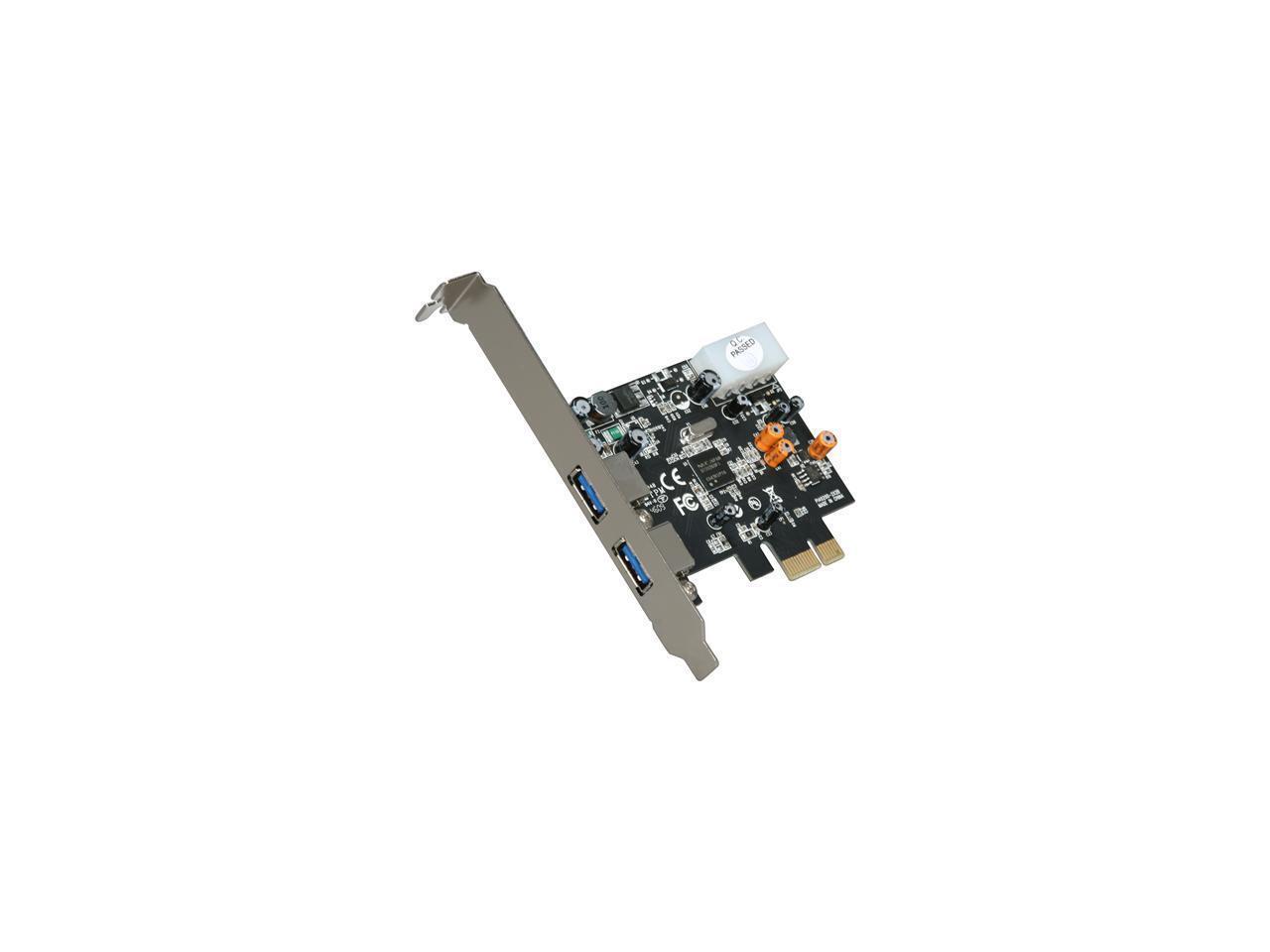 2 Port PCI Express SuperSpeed USB 3.0 Card Adapter Model