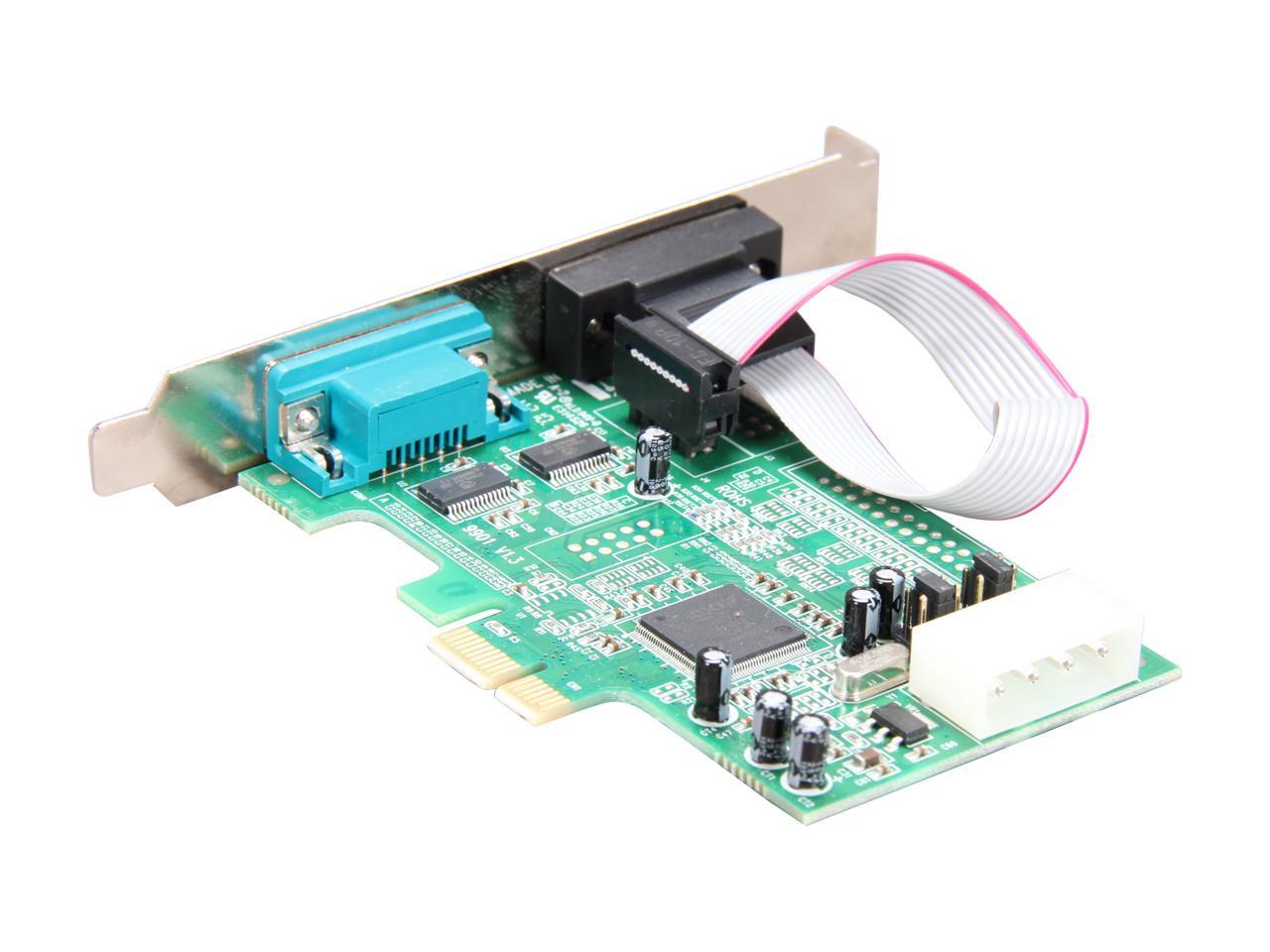 PEX2S553 2 Port Native PCI Express RS232 Serial Adapter Card with 16550 UART