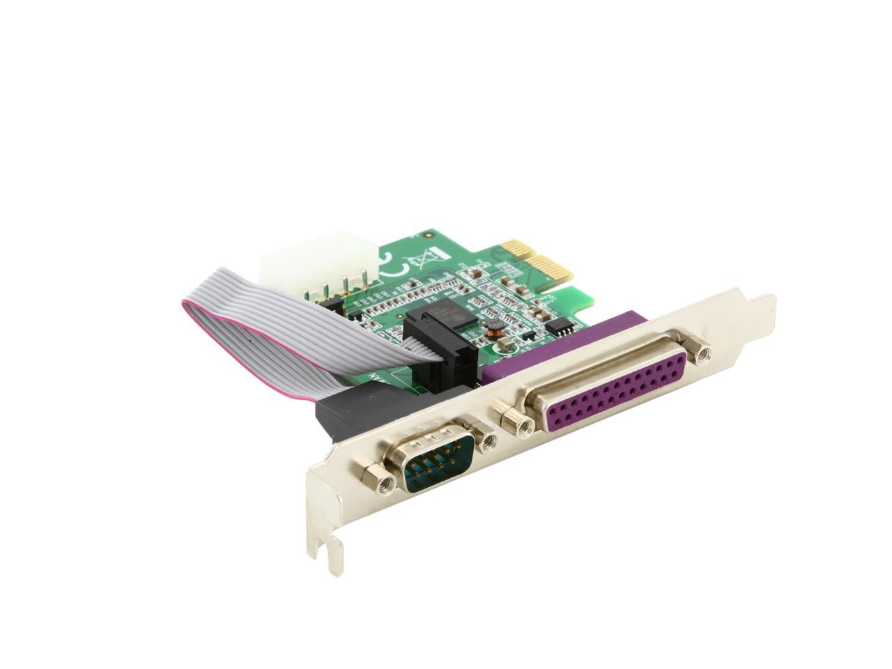 PEX1S1P952 StarTech.com 1S1P Native PCI Express Parallel Serial Combo Card with 16950 UART