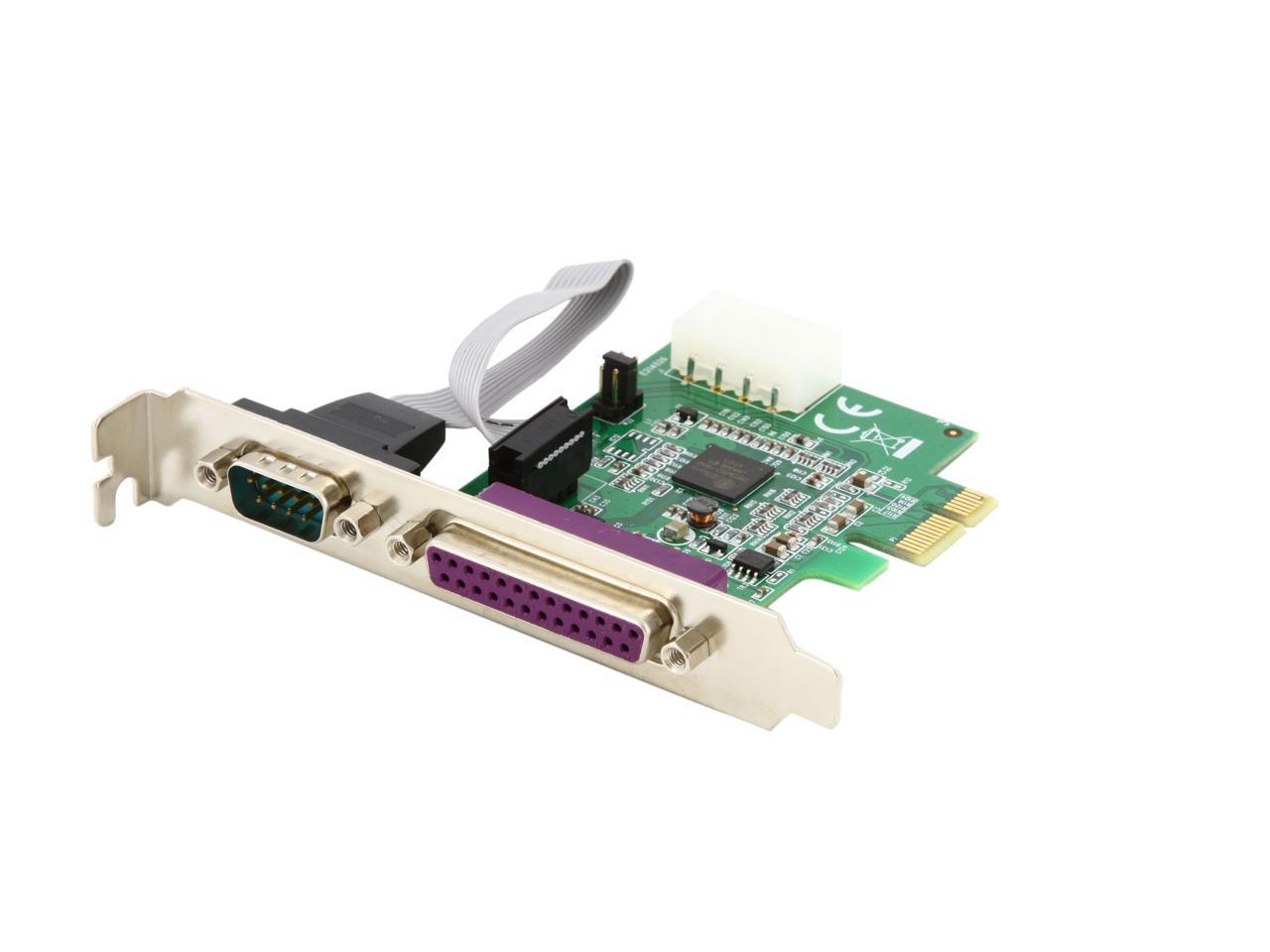 PEX1S1P952 StarTech.com 1S1P Native PCI Express Parallel Serial Combo Card with 16950 UART