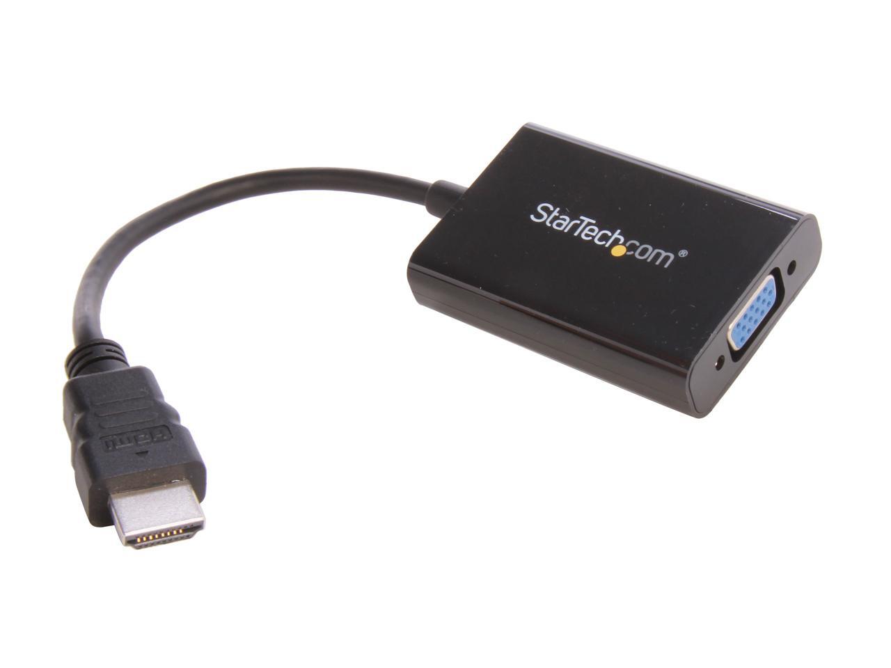 HD2VGAA HDMI to VGA Video Adapter Converter with Audio for