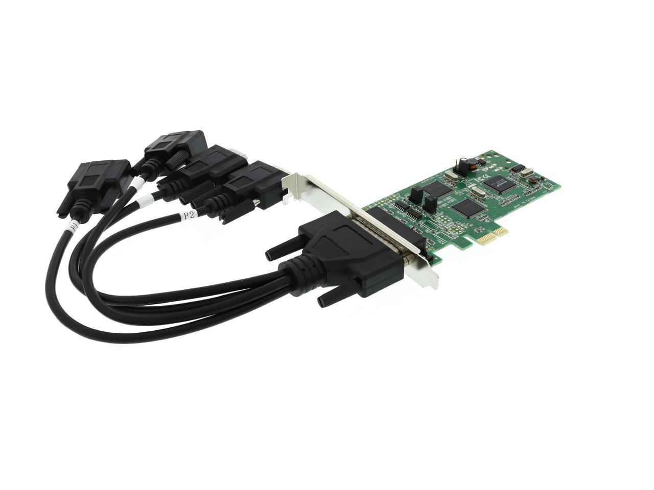 StarTech.com 4 Port PCI Express PCIe Serial Combo Card - 2 x RS232 2 x ...