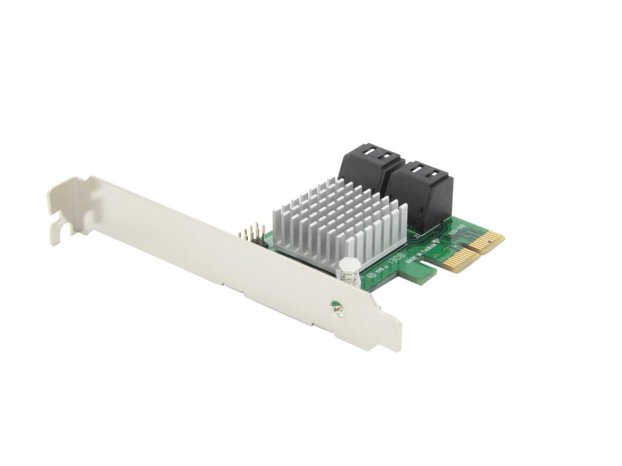 StarTech.com 4 Port PCI Express 2.0 SATA III 6Gbps RAID Controller Card  with HyperDuo SSD Tiering - PCIe SATA 3 Controller Adapter