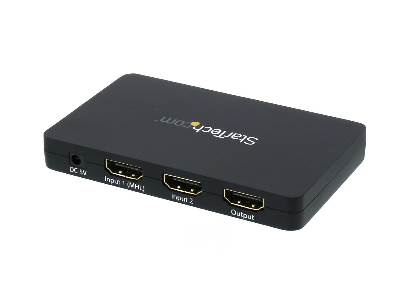 Startech.com Vs221hd4k 2-port Hdmi Automatic Video Switch W  Aluminum 