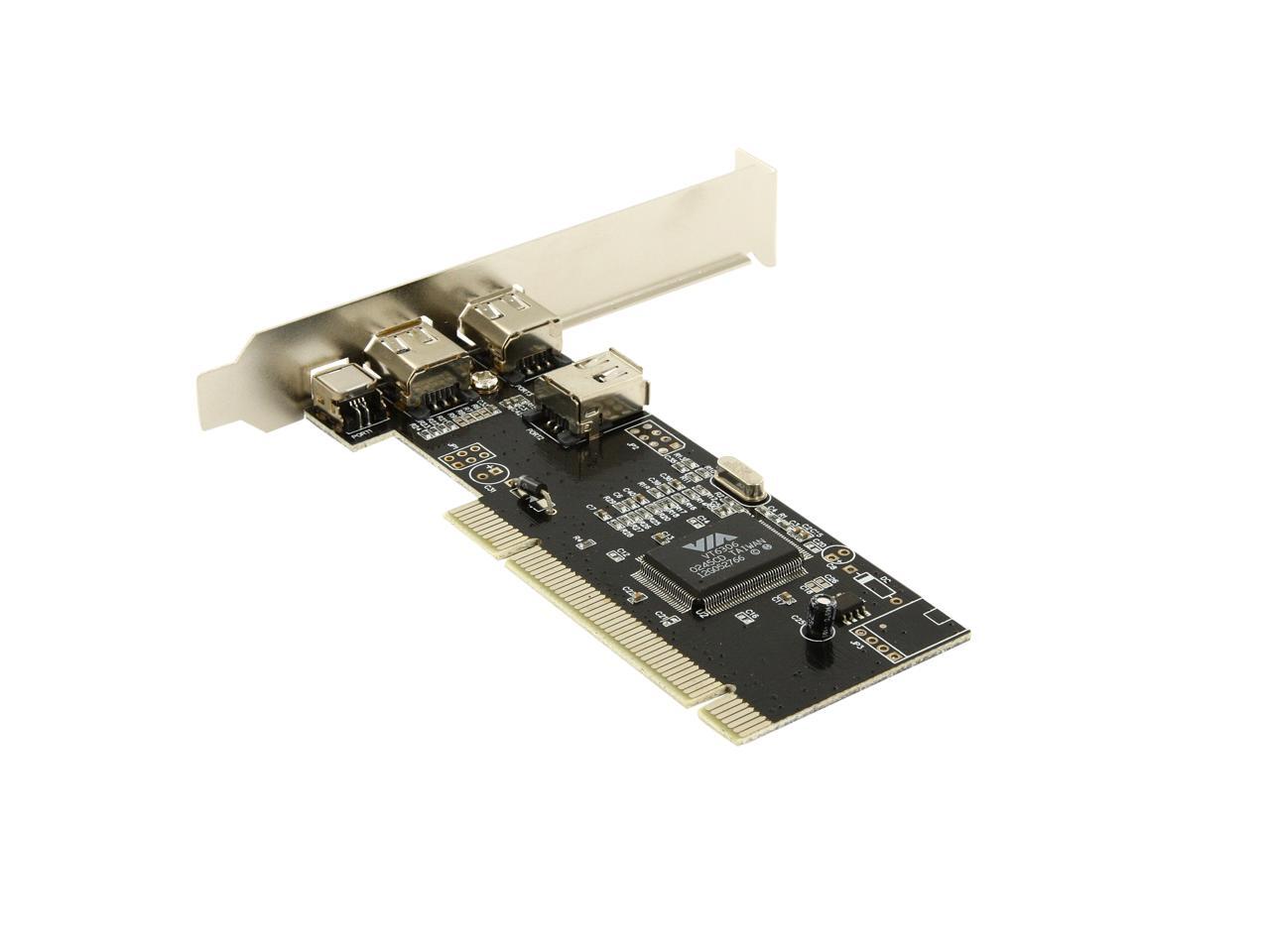 BYTECC Firewire 1394A 3+1 Ports PCI Card VIA Chipset Model BTFW310V
