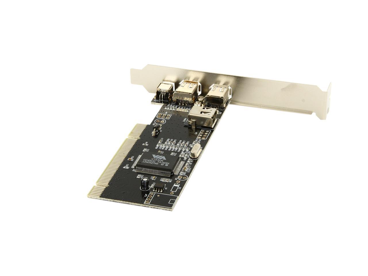 BYTECC Firewire 1394A 3+1 Ports PCI Card VIA Chipset Model BTFW310V