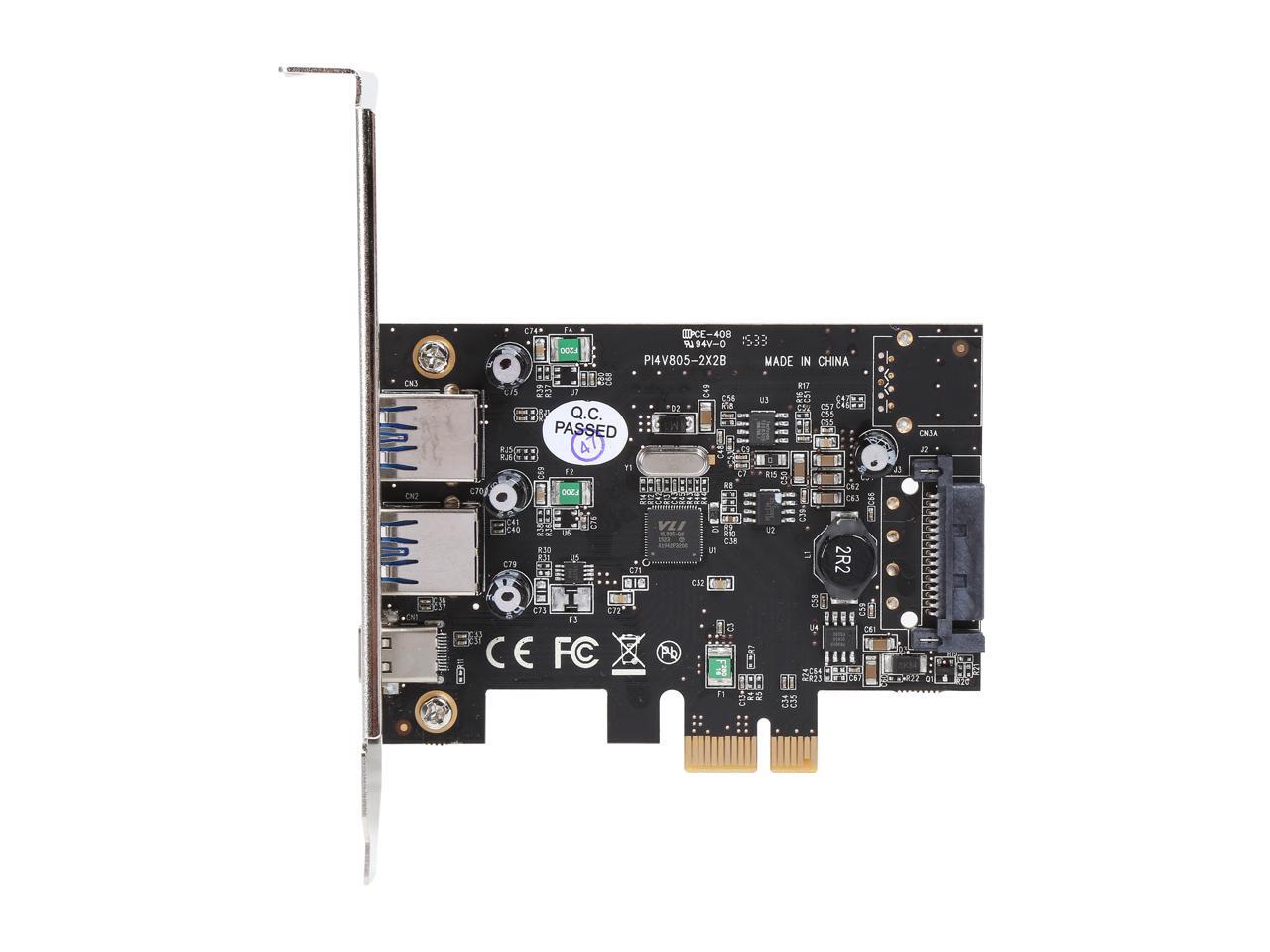 VANTEC 3Port USB 3.0 Type A/C PCIe Host Card Model UGTPC331AC Newegg.ca
