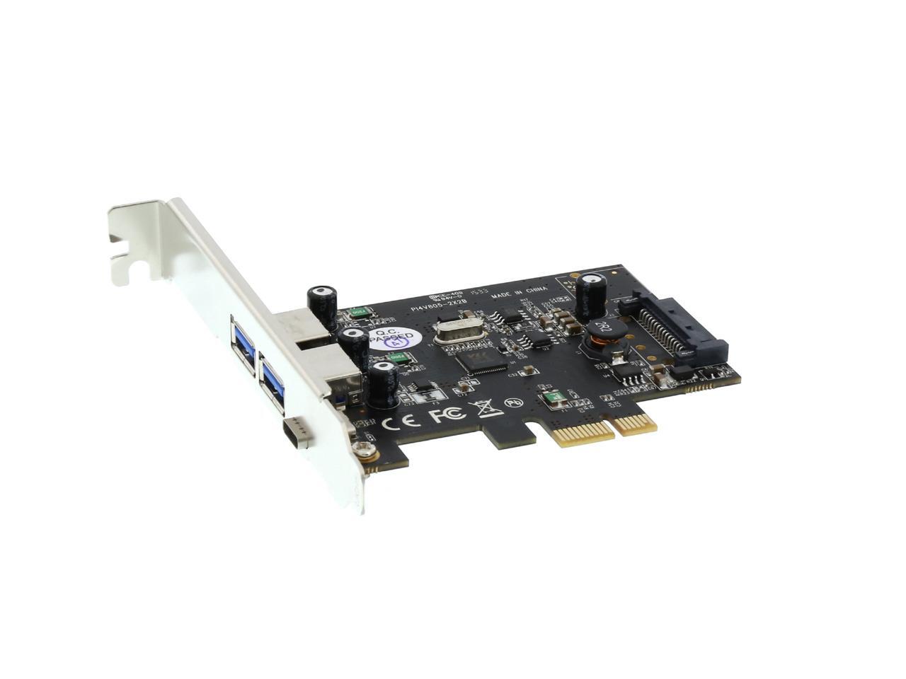 VANTEC 3Port USB 3.0 Type A/C PCIe Host Card Model UGTPC331AC Newegg.ca