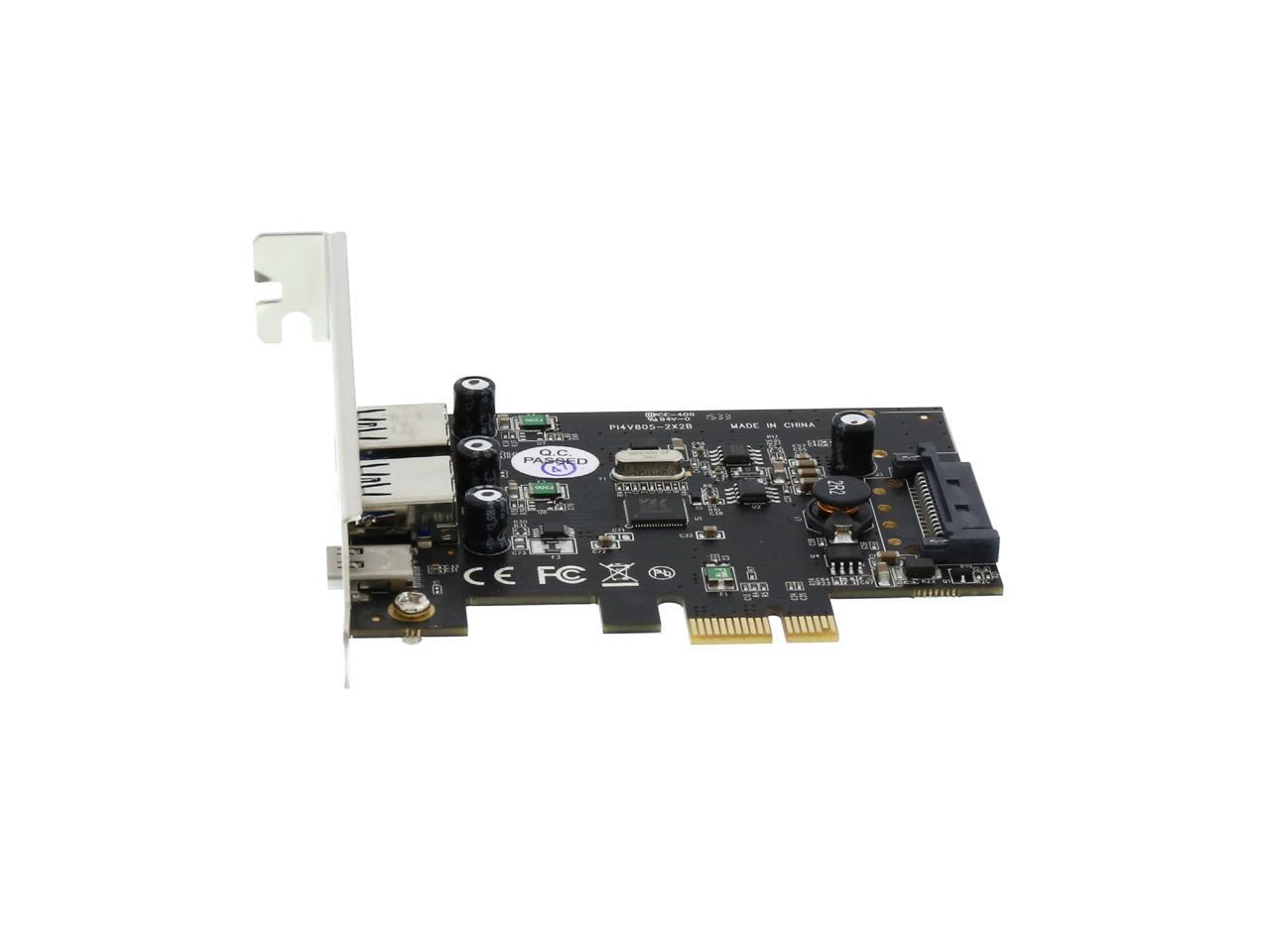 VANTEC 3Port USB 3.0 Type A/C PCIe Host Card Model UGTPC331AC