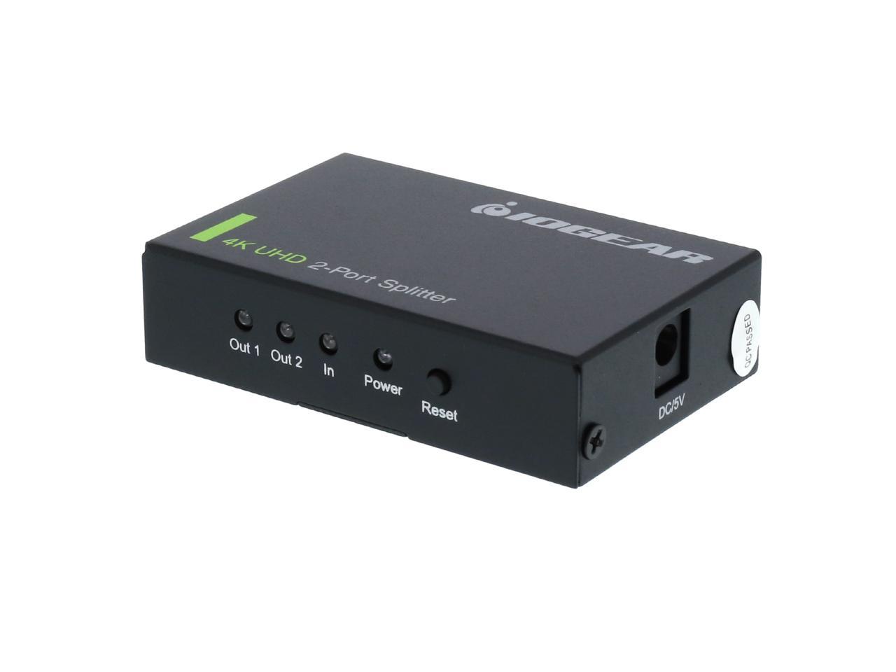 IOGEAR 4K 2-Port HDMI Splitter GHSP8422 - Newegg.com