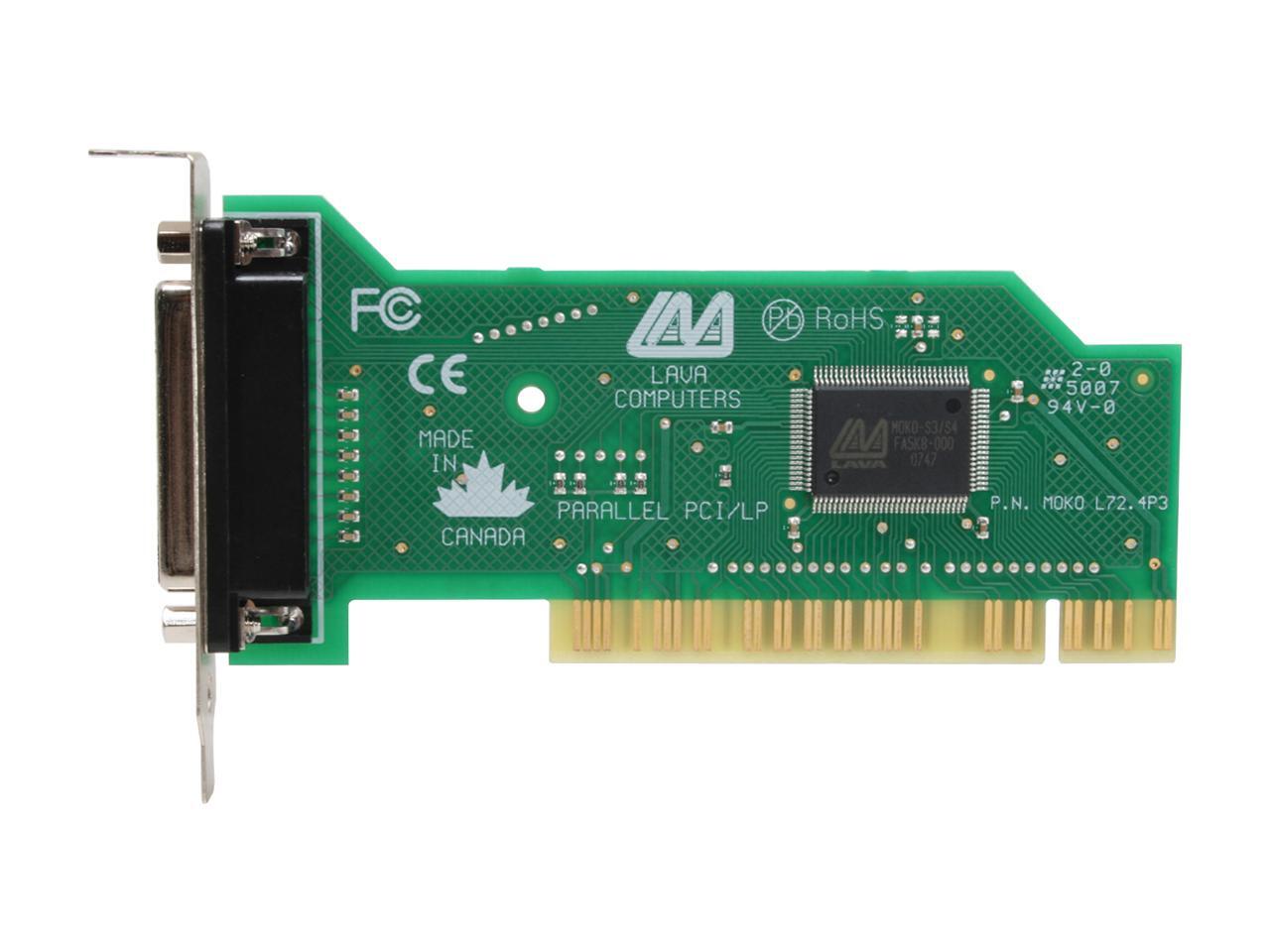LAVA Computer Low Profile Parallel PCI Card Model PARALLELPCI/LP
