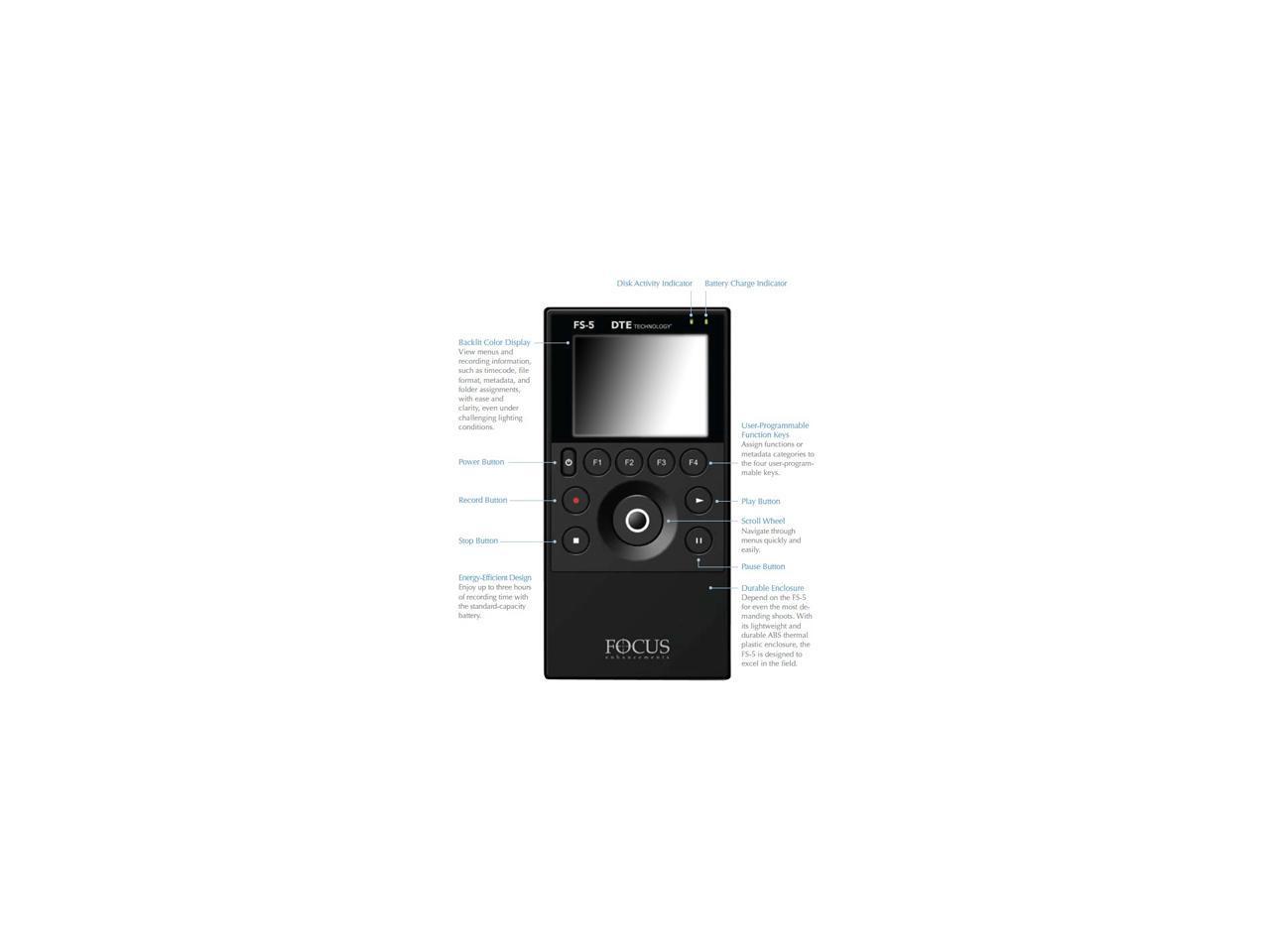 Focus Enhancements FS5 60GB Portable DTE Recorder Version 2.0