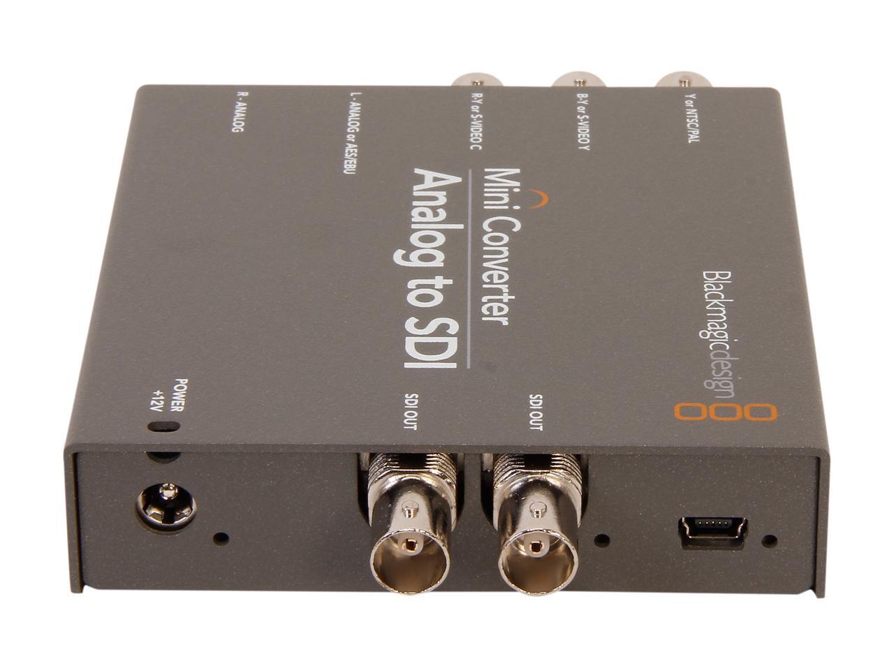 Blackmagic design mini converter analog to sdi convmaas2 newegg